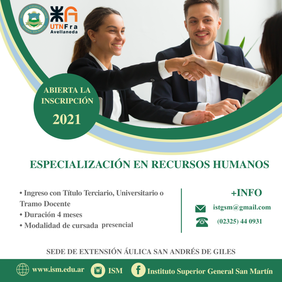 Nuevo Curso – Especialización En Recursos Humanos | Instituto Superior ...